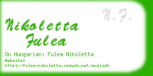 nikoletta fulea business card